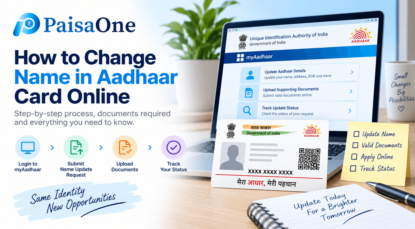 How to Change Name in Aadhaar Card (2026): Steps and Documents