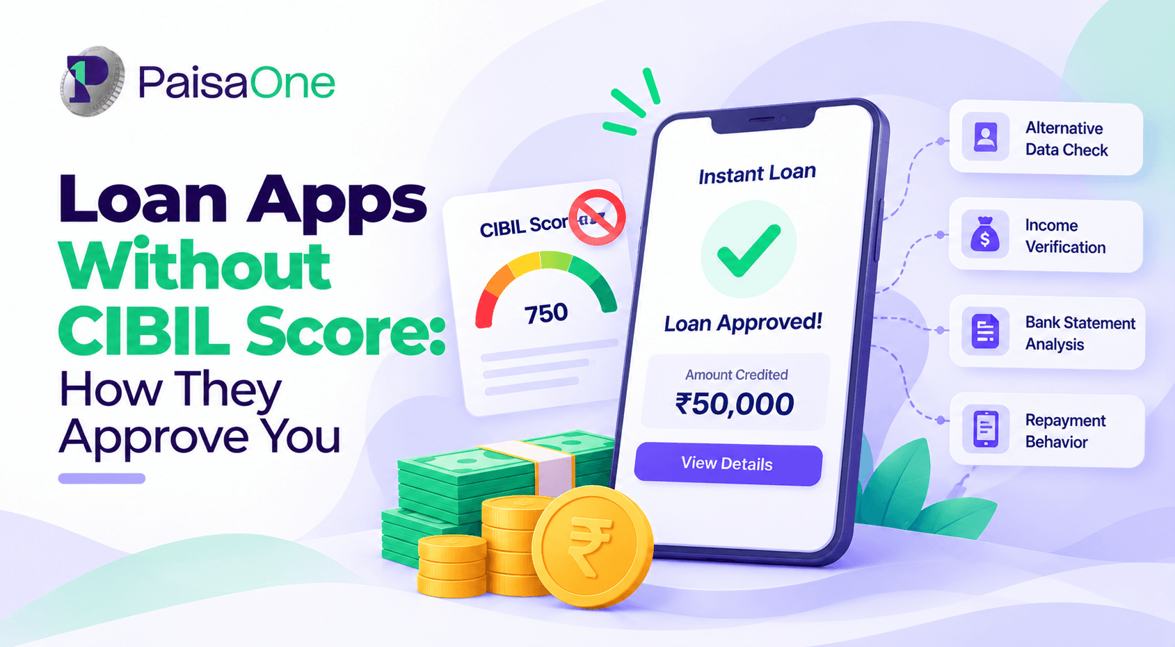 Loan Apps Without CIBIL Score: How They Approve You