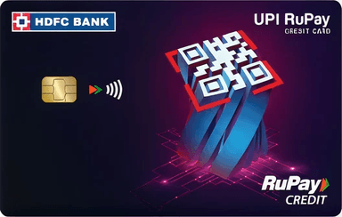 HDFC Bank UPI RuPay Credit Card secondary