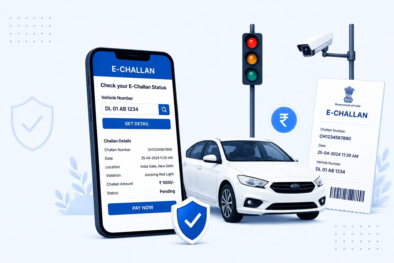 E Challan status and online traffic challan