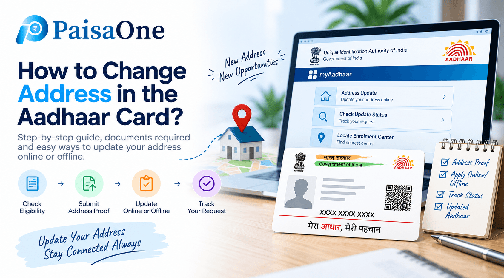 Aadhaar Address Update 2026: Online, Offline, HOF Route