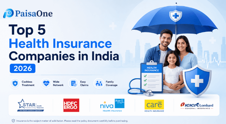 Top 5 Health Insurance Companies in India 2026